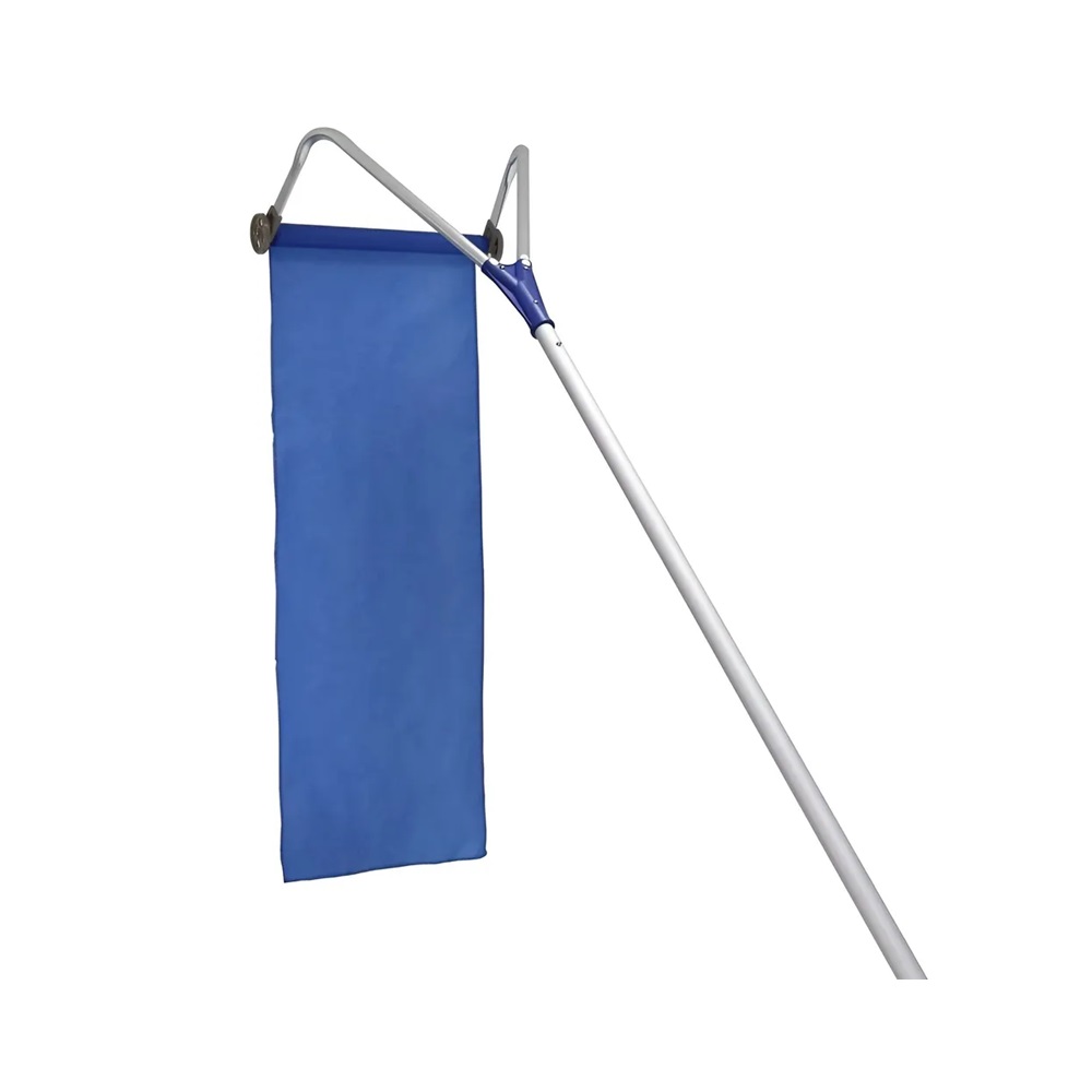 Скребок для уборки снега с крыш с тканью сборный 415х6500 мм