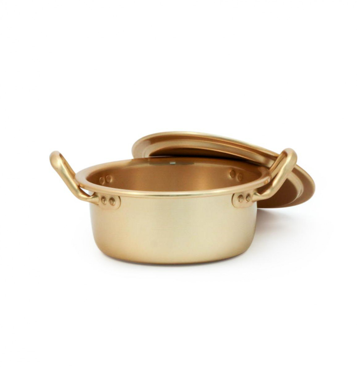 Кастрюля алюминиевая с крышкой Yangsu Yellow 18 см