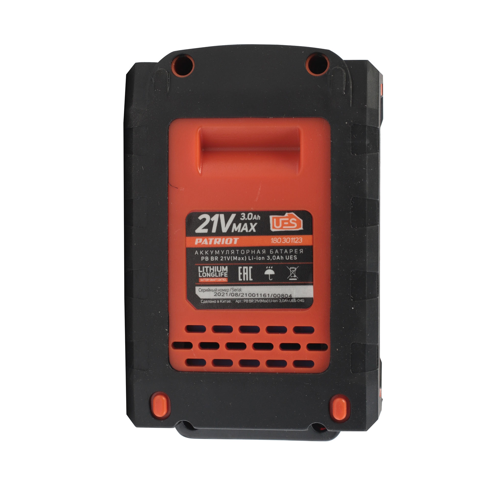 Батарея аккумуляторная PB BR 21V (Max) Li-ion 3,0 Ah UES тонкая зарядка (5,5 мм)
