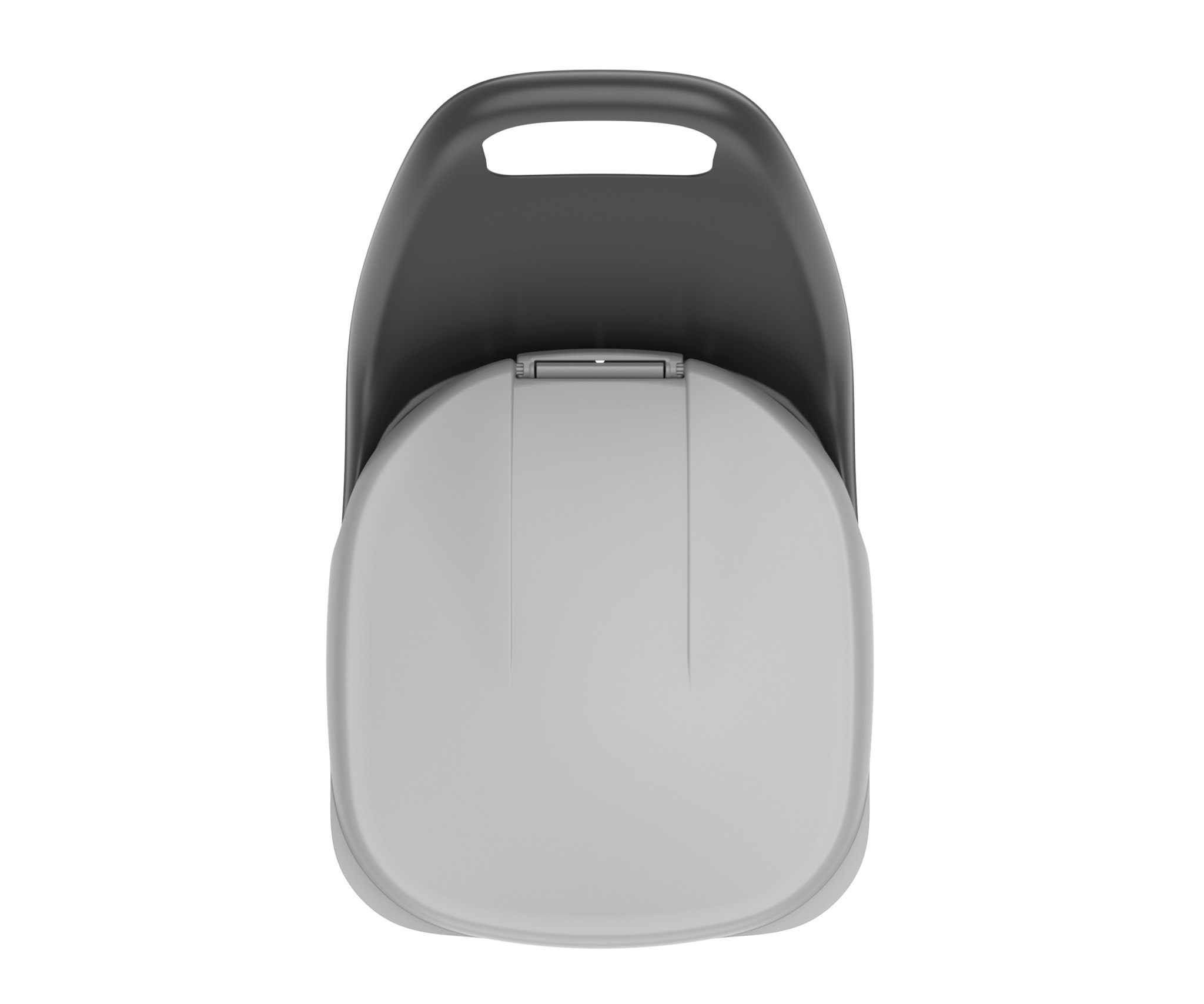 Тележка садовая с зажимом для пакета и крышкой 38л чёрная