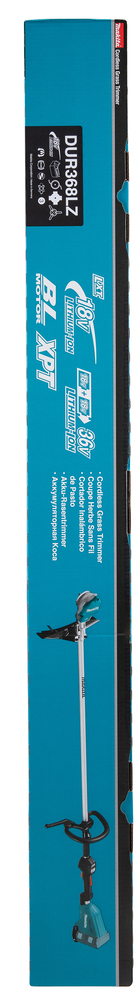 Аккумуляторная травокосилка Makita LXT DUR368LZ 18В X2, 3 500 / 5 300 / 6 500 об/мин, 230 / 350, без акк. и З/У