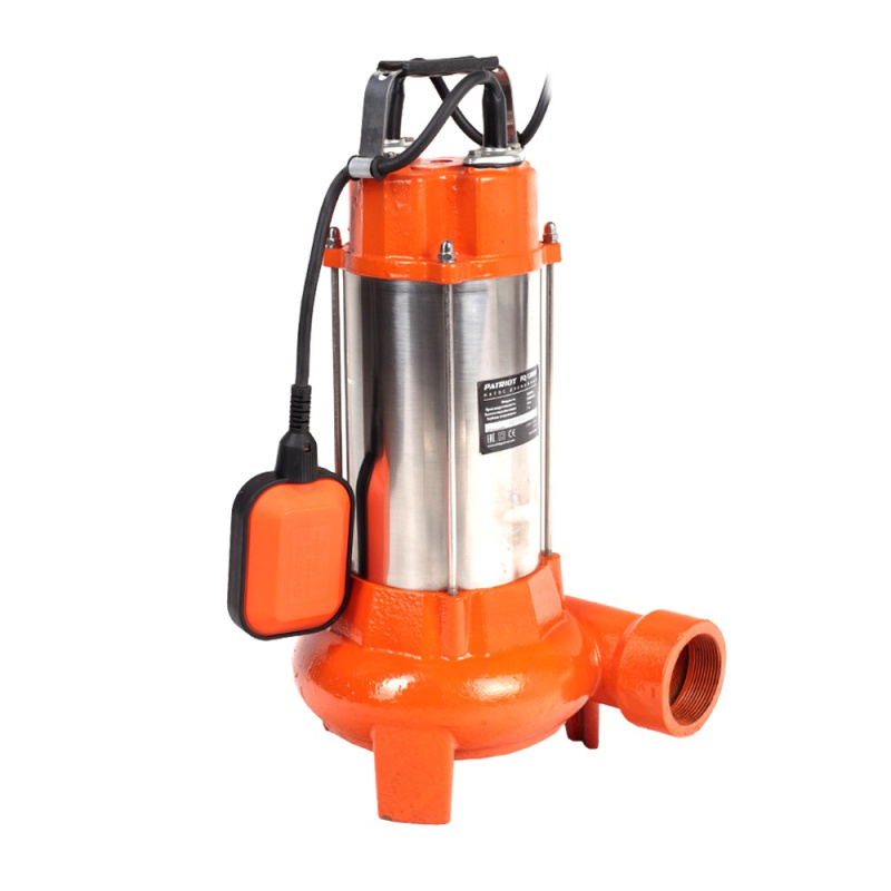 Насос дренажный PATRIOT FQ1200N для грязной воды, 1200 Вт