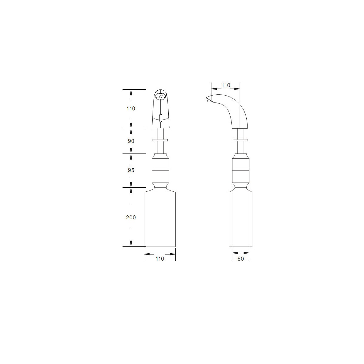 Дозатор жидкого мыла Ksitex ASD-611