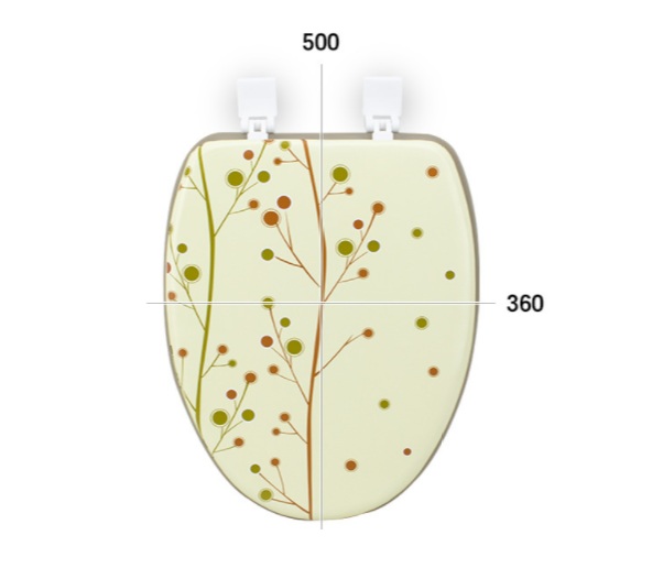 Мягкое сиденье для унитаза GREENWOOD-O (коричневый)