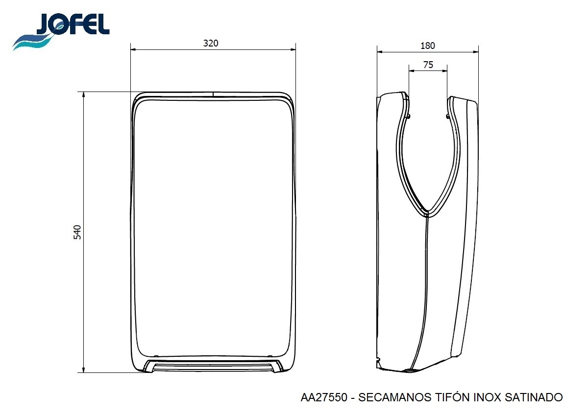 Электросушилка автоматическая Jofel Tifon AA27550