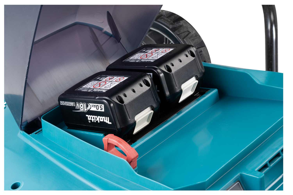 Газонокосилка аккумуляторная Makita DLM480RF LXT 860 Вт, шир.48 см, травосбор.62 л, АКБ BL1850Bx2шт., ЗУ DC18RD