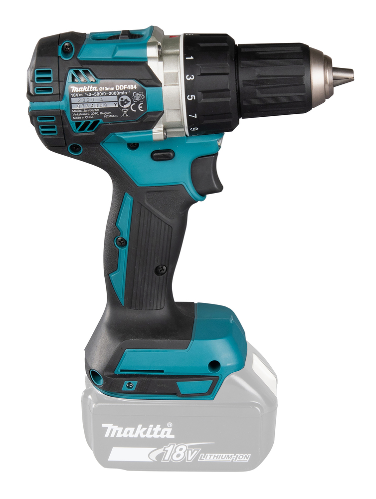 Дрель-шуруповерт аккумуляторная Makita DDF484Z LXT 18В, 54 Нм, 2000 об/мин, без акб и ЗУ
