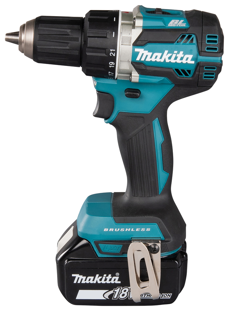 Дрель-шуруповерт аккумуляторная Makita DDF484RME LXT 18В, 2х4.0 Ач Li-ion, 54 Нм, 2000 об/мин