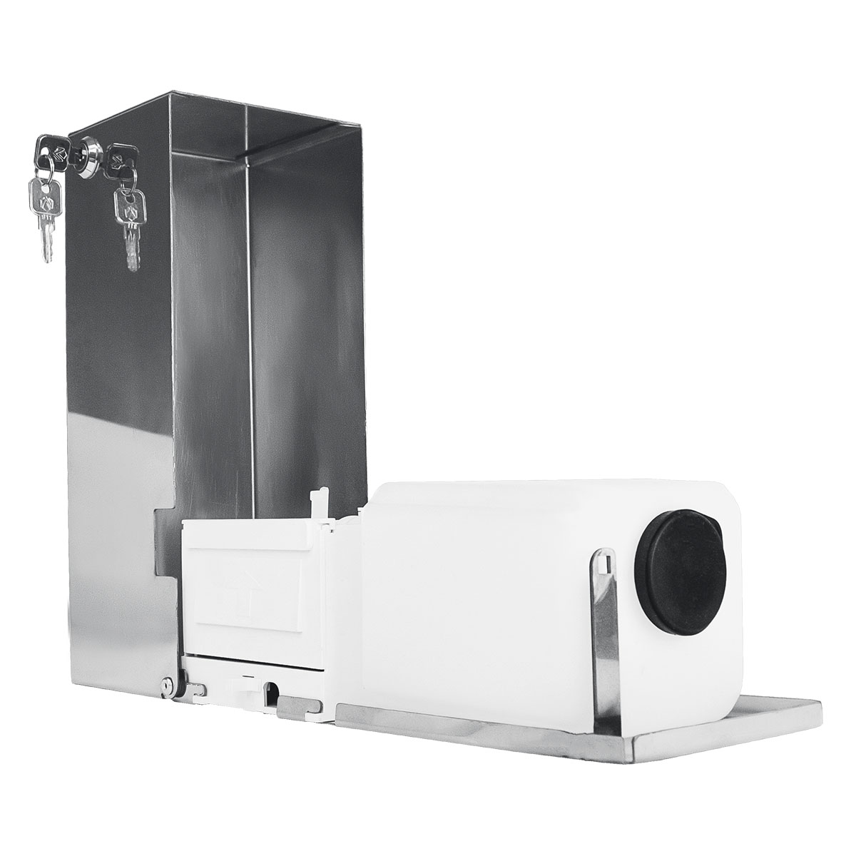 Бесконтактный автоматический антивандальный дозатор для дезинфицирующих средств (глянец), 1 л. HÖR-007АSSM