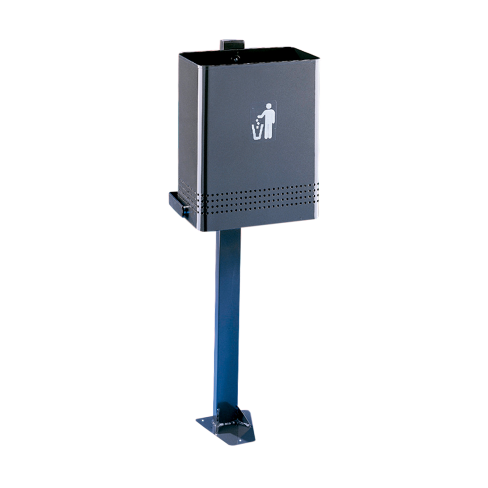 Урна прямоугольная Jofel AL71910 черный, 30л