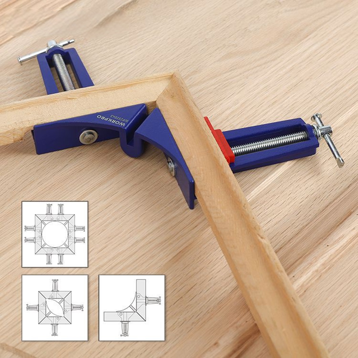 Струбцина (угловой зажим под 90 град) WORKPRO