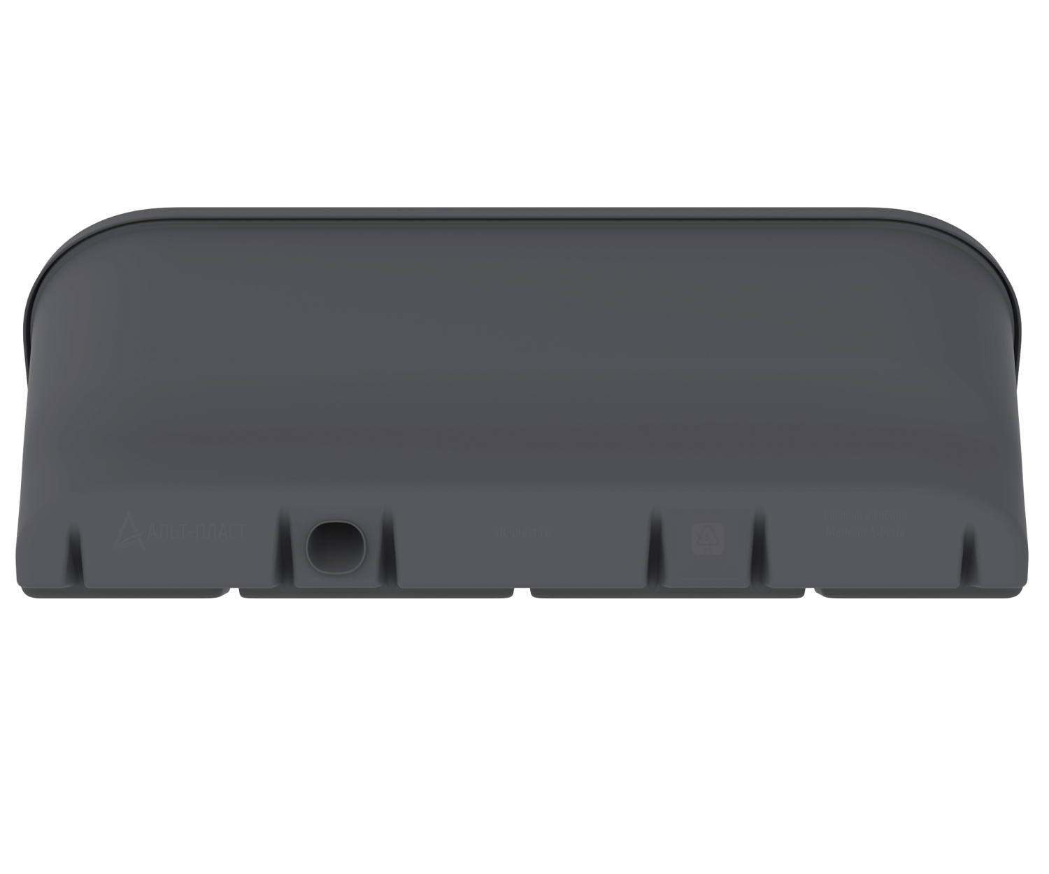 Фитомодуль с системой прикорневого полива 2л х3 (настенное кашпо) (59х25х27 см) (графит), комплект 9 шт