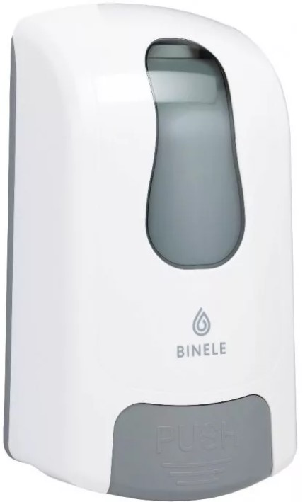 Диспенсер BINELE mFoam для мыла-пены наливной, 1л. белый, арт. DF01RW