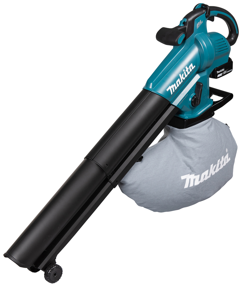 Аккумуляторная воздуходувка Makita DUB187Z LXT BL 18В, 4,2 м³/мин, 64 м/с, мешок 25л, XPT, без акб и З/У