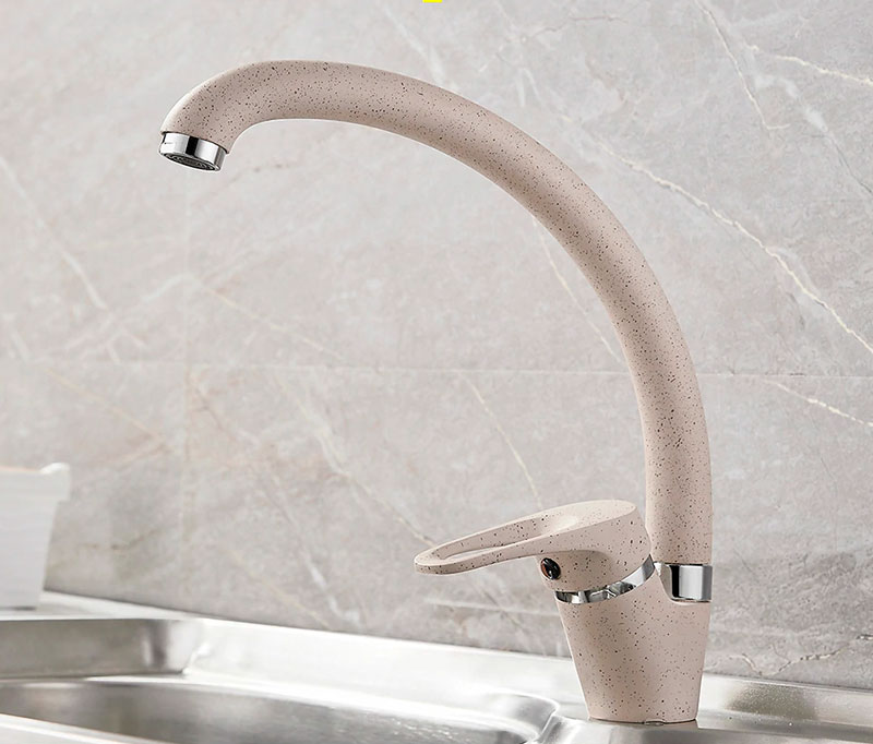 СМЕСИТЕЛЬ LEDEME L5913K ДЛЯ КУХНИ, ГРАНИТНЫЙ БЕЖЕВЫЙ