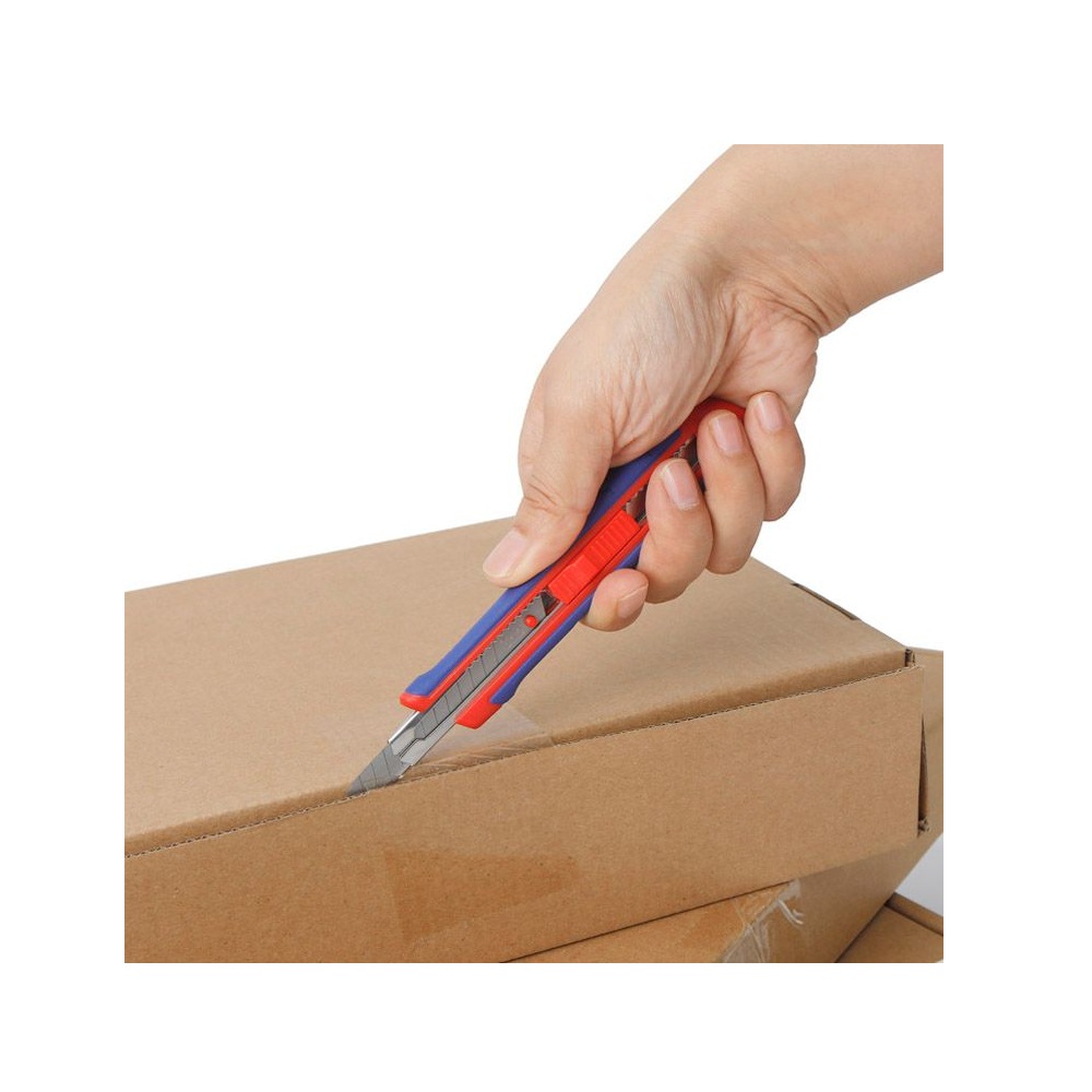 Нож  с автофиксацией  9 мм +3 лезвия  WORKPRO