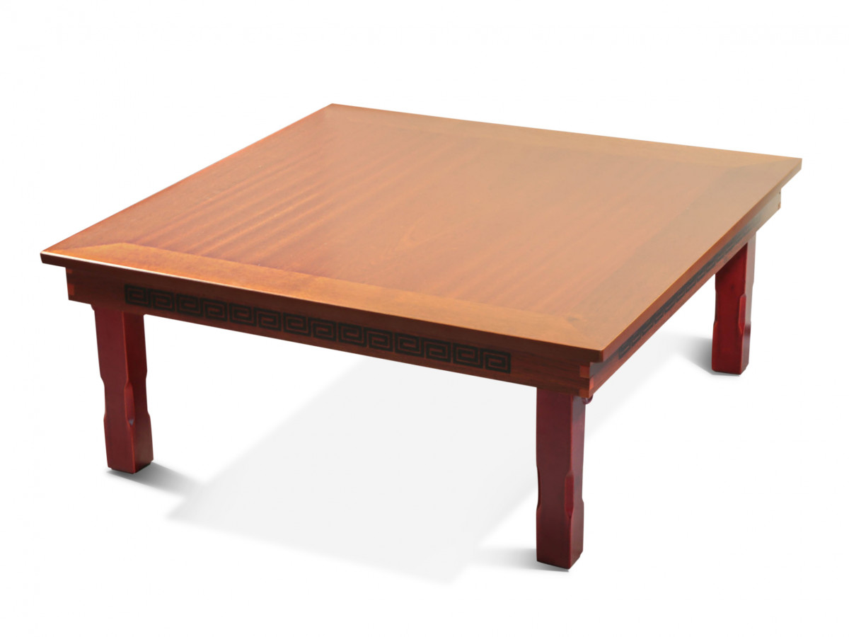 Корейский стол 800*800 красное дерево RED 810