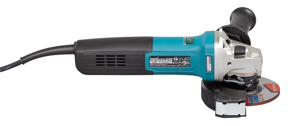 Угловая шлифовальная машина электрическая Makita GA5092X01 1900 Вт, 125 мм, 11500 об/мин