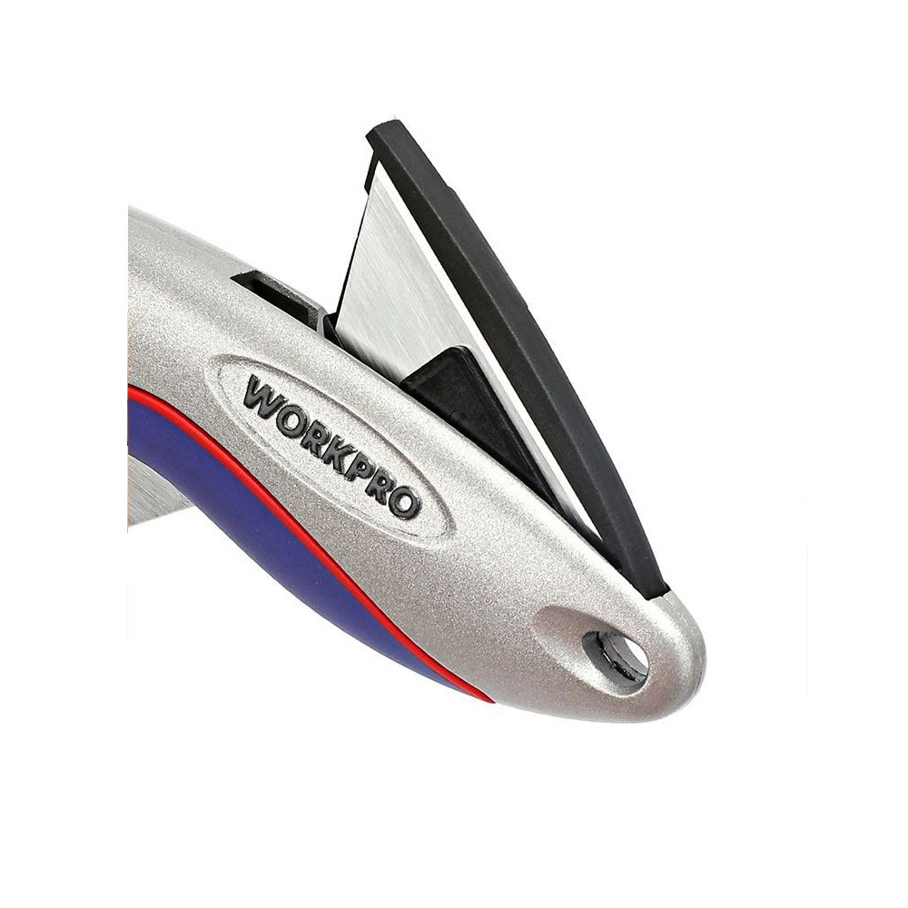 Нож с поворотным лезвием, алюминиевый +6 лезвий WORKPRO