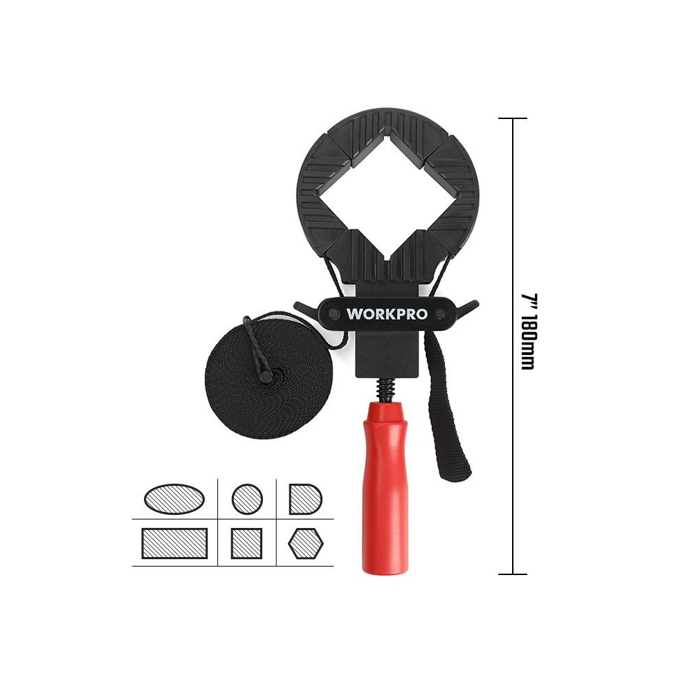 Струбцина ленточная 4 м (нейлон лента)  WORKPRO