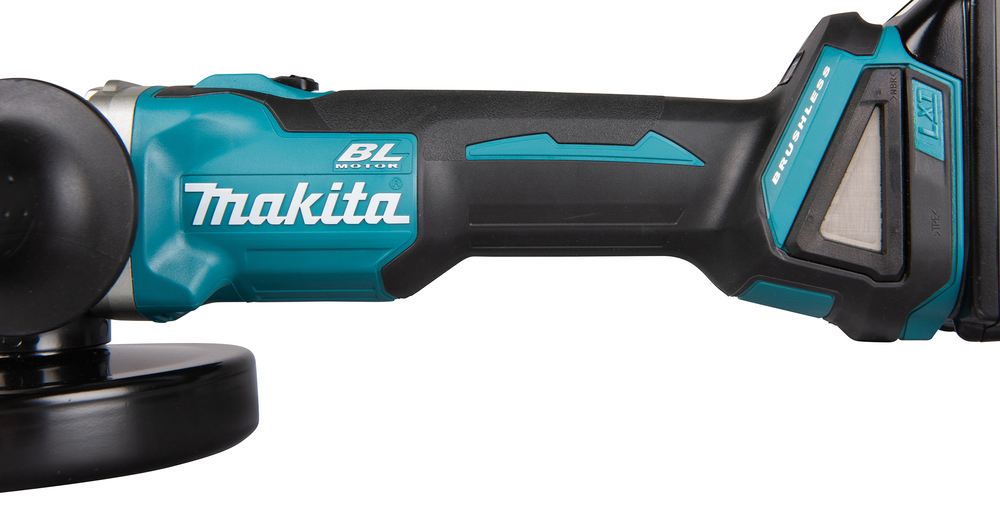 Угловая шлифмашина аккумуляторная Makita DGA506RME LXT 18В, 125 мм, 8500 об/мин, 2х4.0 Ач Li-ion