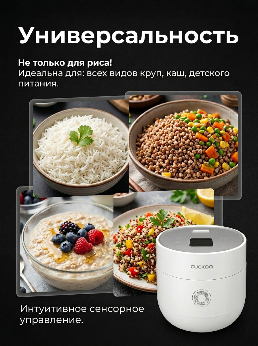 Рисоварка Cuckoo CR-0375FW на 3 порции