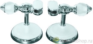 Держатели для зеркала белые матовые 8501