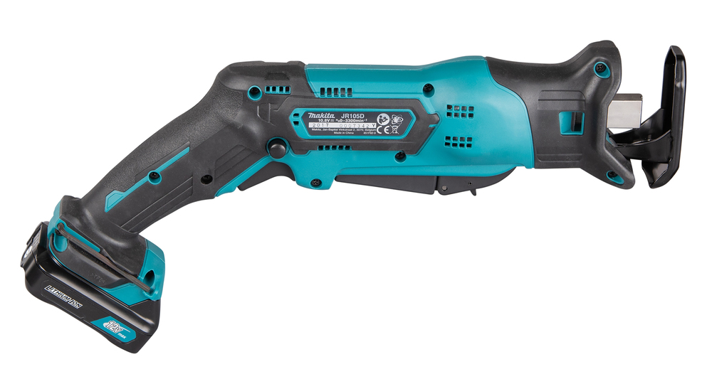 Пила сабельная аккумуляторная Makita JR105DWAE CXT 12В, 0 – 3300 об/мин, 13 мм