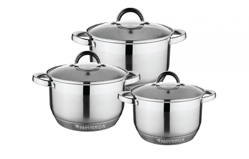 Набор посуды из нержавеющей стали ЧУДЕСНИЦА НП-3105
