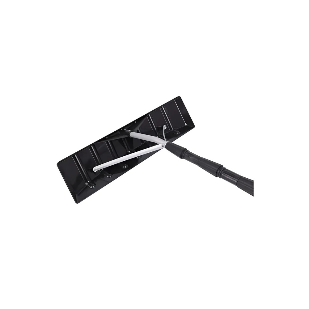 Скребок 630х150х6300 для уборки снега с крыш из поликарбоната с телескопической ручкой