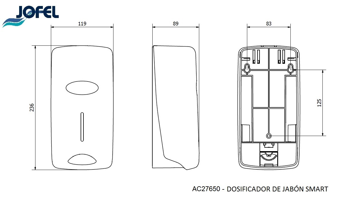 Дозатор для жидкого мыла Jofel AC27650