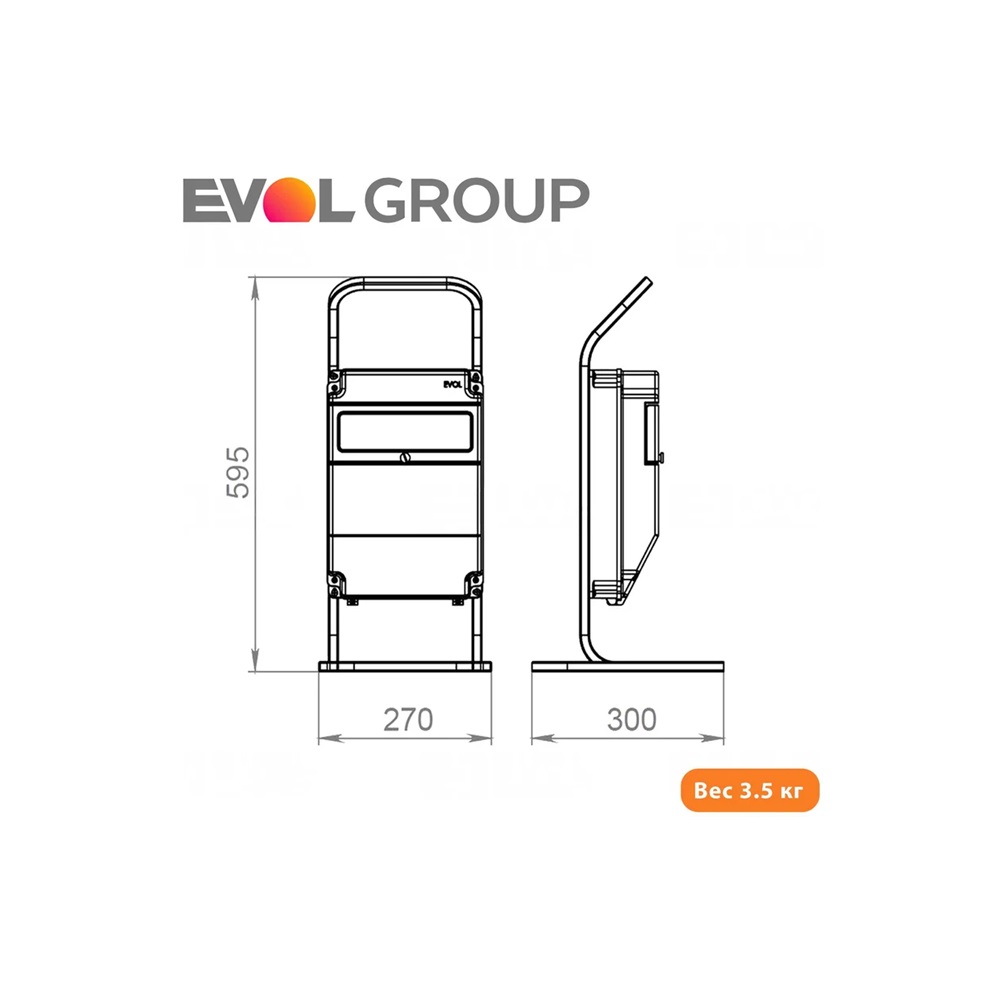 Переносной щит с розетками 220В + 380В EVOL PARTNER 0602-009-1