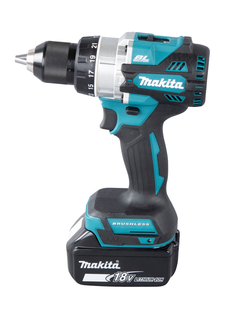 Ударная дрель-шуруповерт аккумуляторная Makita DHP486RTJ LXT 18В, 2х5.0 Ач, 130 Нм, 2100 об/мин