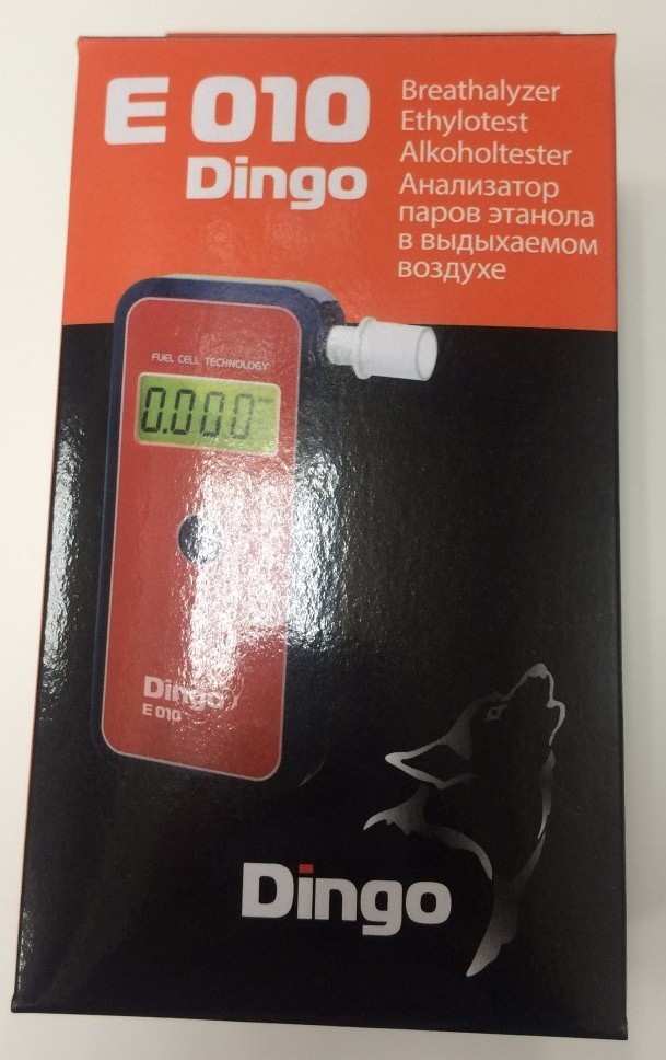 Алкотестер Динго Е010 в упрощенной комплектации, с USB, но без кабеля