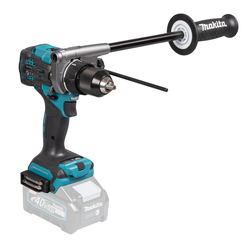 Ударная дрель-шуруповерт аккумуляторная для тяжелых работ Makita HP001GZ XGT 40В, 140 Нм, 2600 об/мин, без акб и ЗУ