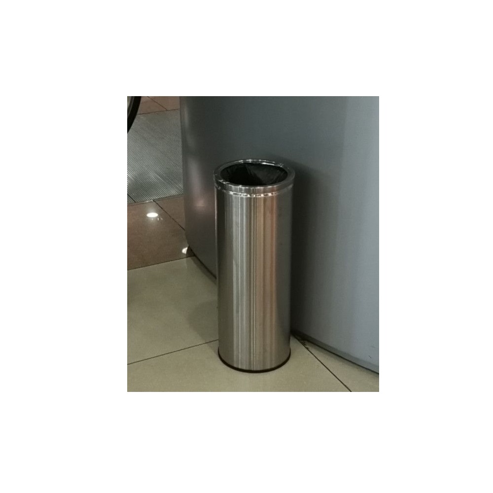 Урна для сбора мусора "Баррель" шлифованная, 60 л.