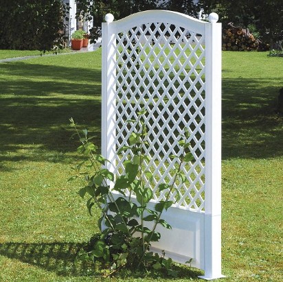 Шпалера KHW 100 см с штырями для установки, белая