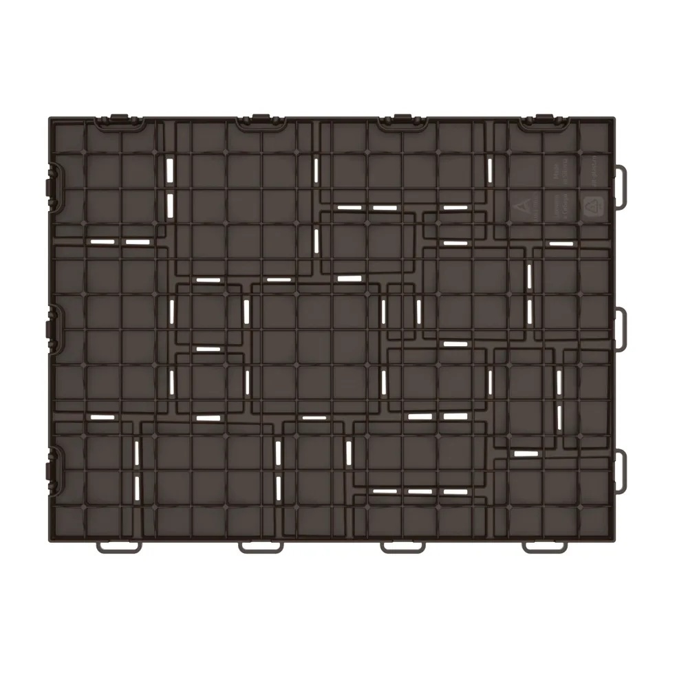 Плитка модульная "Брус" (садовая) (9шт, 1м2) (шоколад)