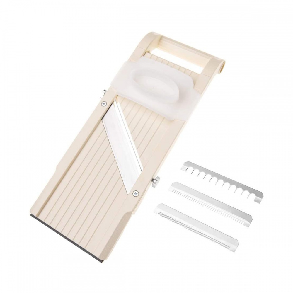 Овощерезка SUPER BENRINER MANDOLINE с 3 сменными насадками и регулируемой толщиной нарезки VS-64