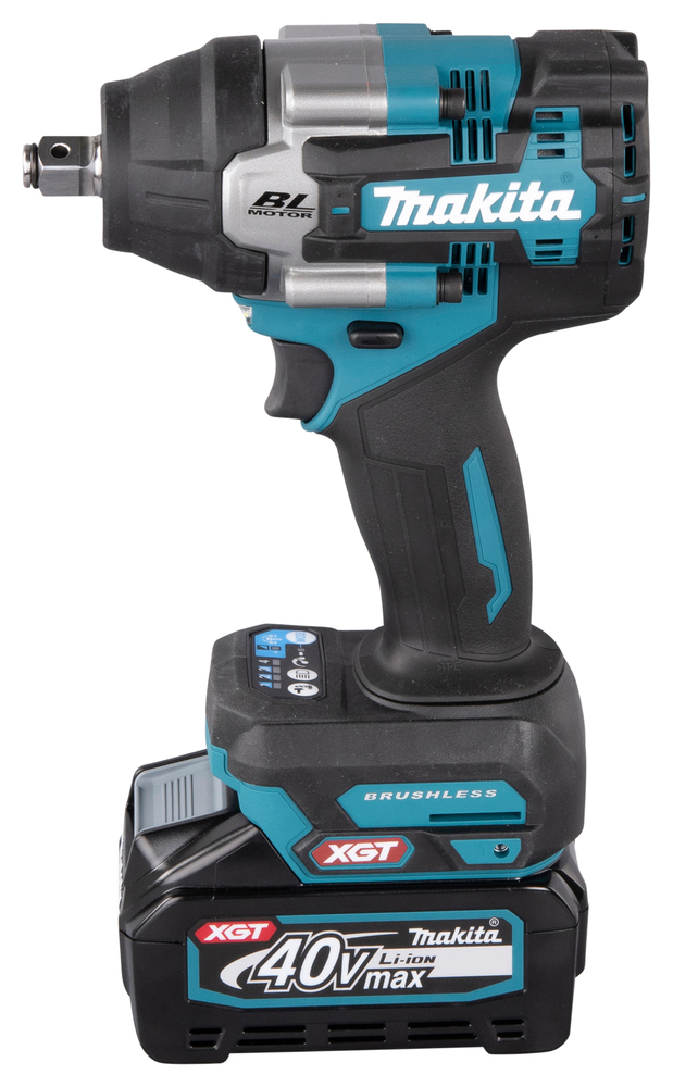 Гайковерт ударный аккумуляторный Makita TW007GD201 XGT 40В, 2х2.5 Ач, 1/2\", 750 Нм, 0 – 2300 об/мин