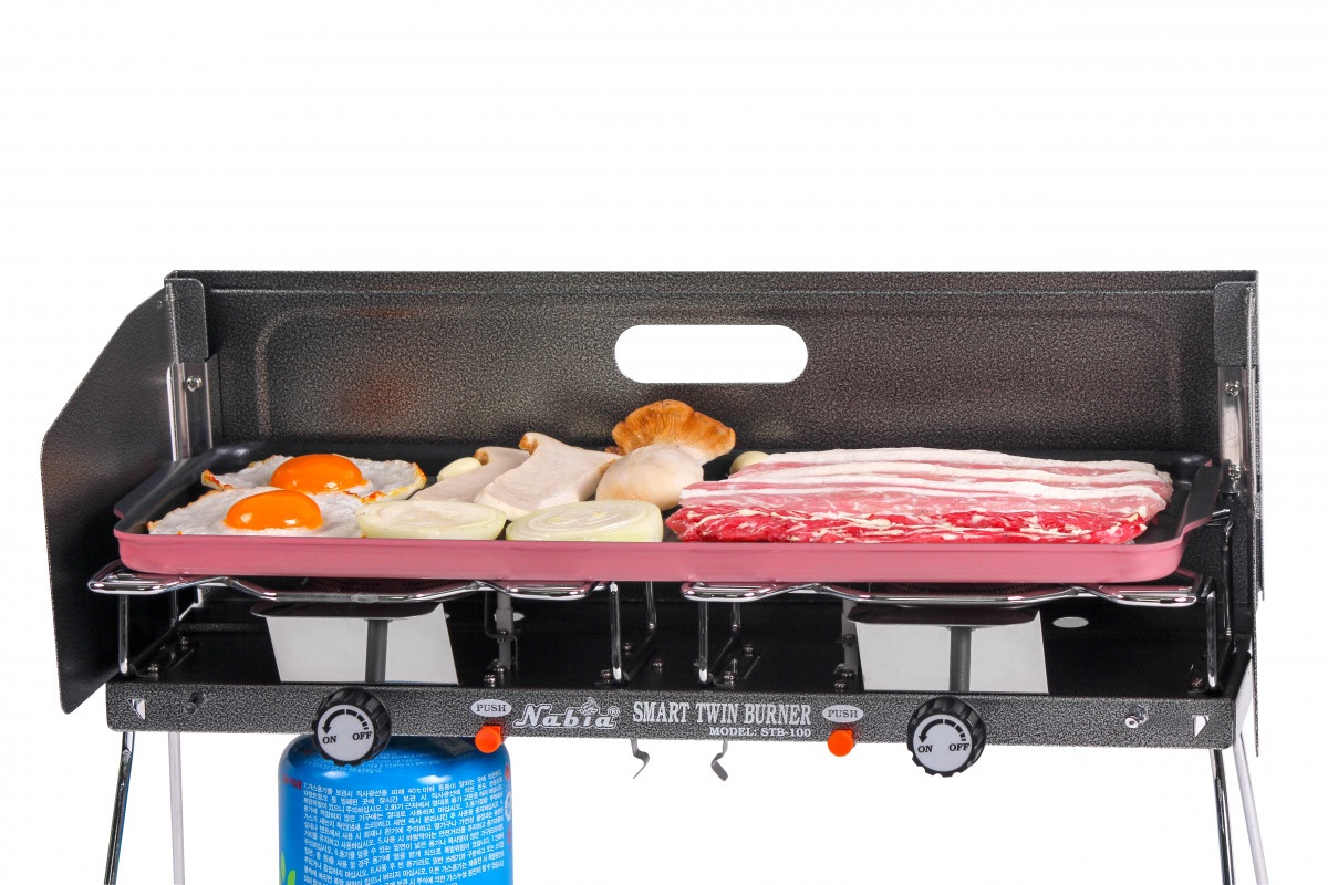 Складная двухконфорочная газовая плита Nabia STB-100