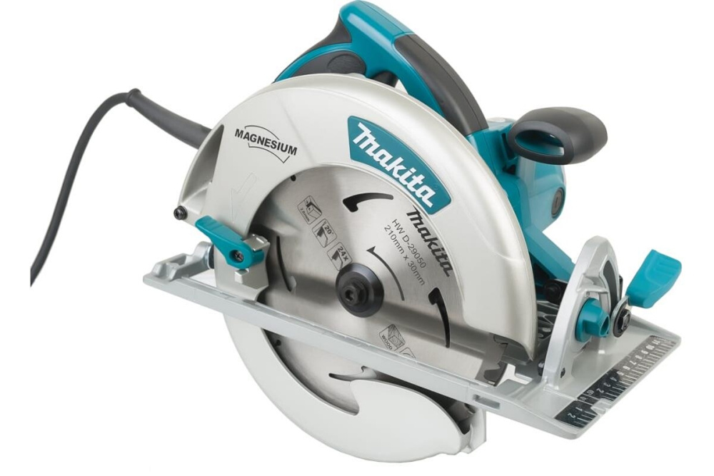 Пила дисковая Makita 5008MGJX2 1800 Вт, 5200 об\м, диск-ф 210х30 мм, рез - 75.5 мм, 4.8 кг, кор, подсветка + D-29050 (210x30x2x24T) Makpa