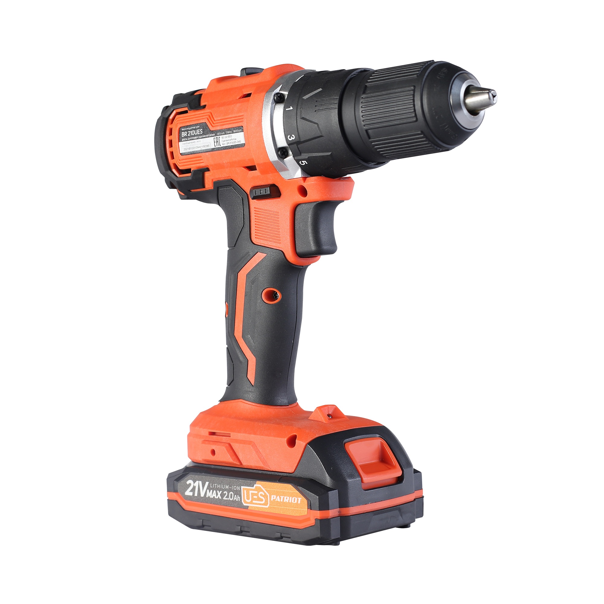 Дрель-шуруповерт аккумуляторная PATRIOT BR 210UES BL