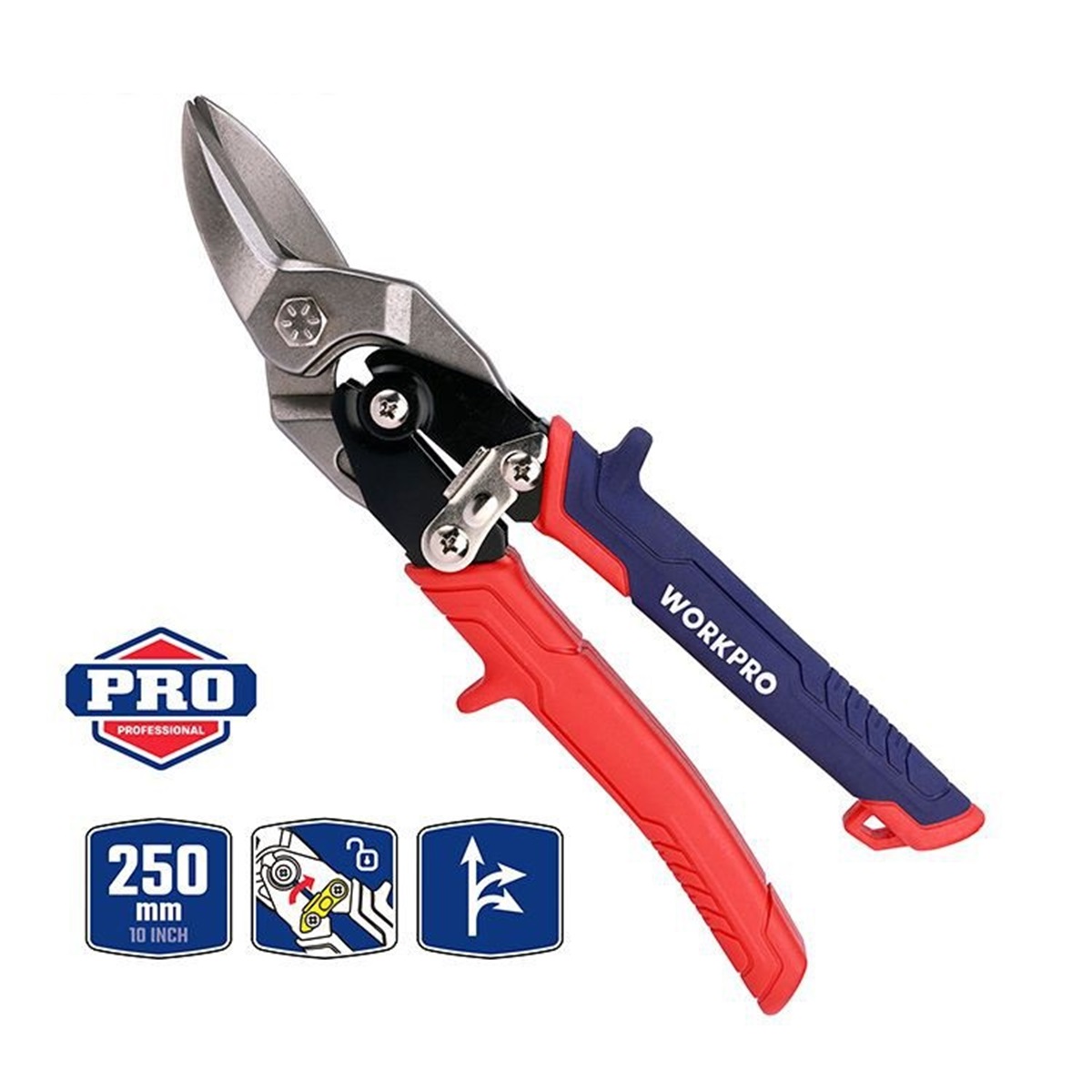 Ножницы по металлу 250 мм левые CR-Мо WORKPRO