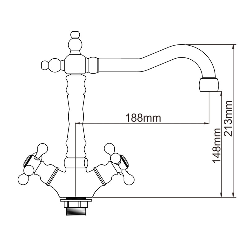 СМЕСИТЕЛЬ ДЛЯ КУХНИ LEDEME L4019С
