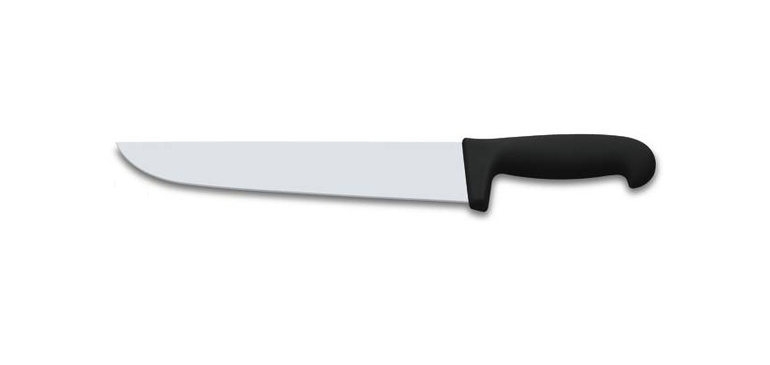 Нож  разделочный Jero Р 23,5 см, черная рукоять (широкий)