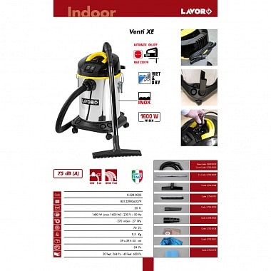 Пылеводосос LAVOR VENTI XE