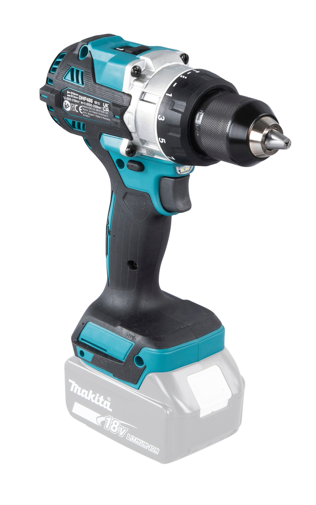 Ударная дрель-шуруповерт аккумуляторная Makita DHP486Z LXT 18В, 130 Нм, 2100 об/мин, без акб и ЗУ