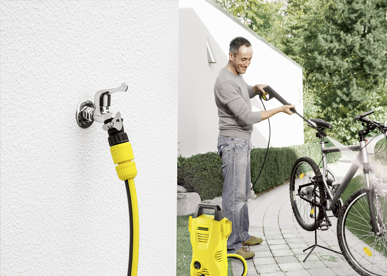 Комплект Karcher со шлангом для крана без резьбы