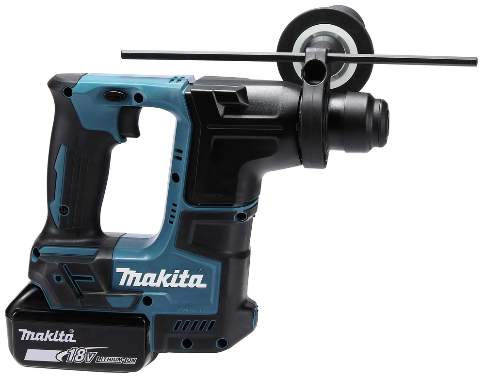 Перфоратор аккумуляторный Makita DHR171RTJ LXT 18В, 2х5.0 Ач, 17 мм, 1,2 Дж, SDS-PLUS